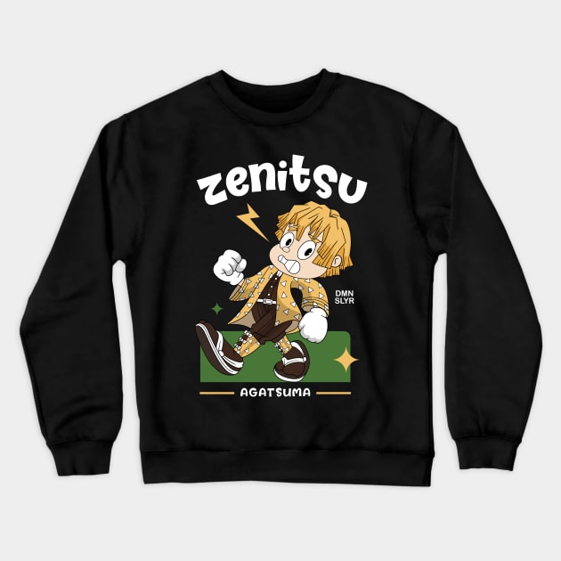 Zenitsu Agatsuma Crewneck Sweatshirt by Harrisaputra